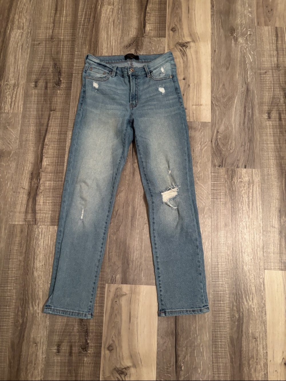 RACHEL Rachel Roy Light Blue Straight Leg Jeans